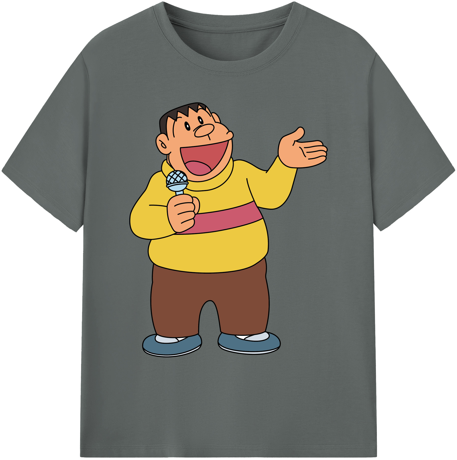 （画像用） ドラえもん 剛田武 Doraemon Gouta Takeshi 綿100％ メンズ半袖Tシャツ｜肌触りやわらか＆通気性
